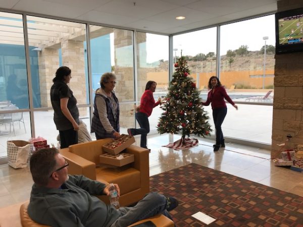 mariposa holiday decoration party at master planned community in new mexico